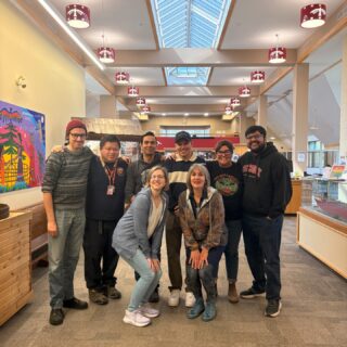 Its the end of an era! Our team at the Wishart Library is saying goodbye to @mohamed_satra! He is on to bigger and better things. He will be missed around here. Thanks for all the laughs and tickets!